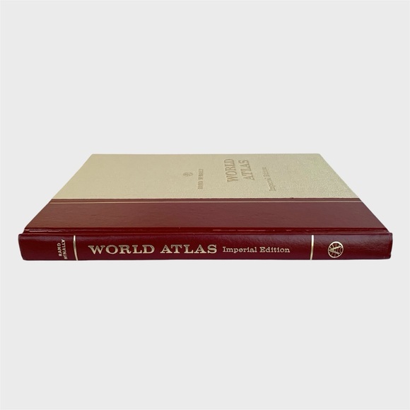 Rand McNally World Atlas, Imperial Edition 1968 Hard Cover Book - Picture 3 of 7
